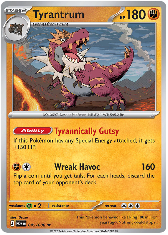 Pokemon TCG Tyrantrum 045/088 - Perfect Order
