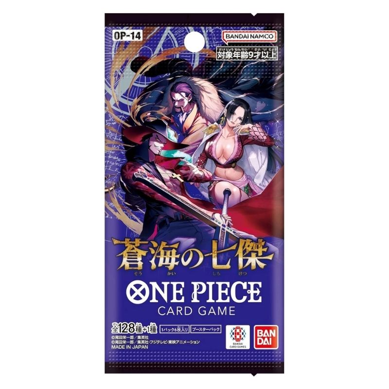 One Piece OP-14 The Azure Sea's Seven - Japanese Booster Pack - Pokebundles Ireland