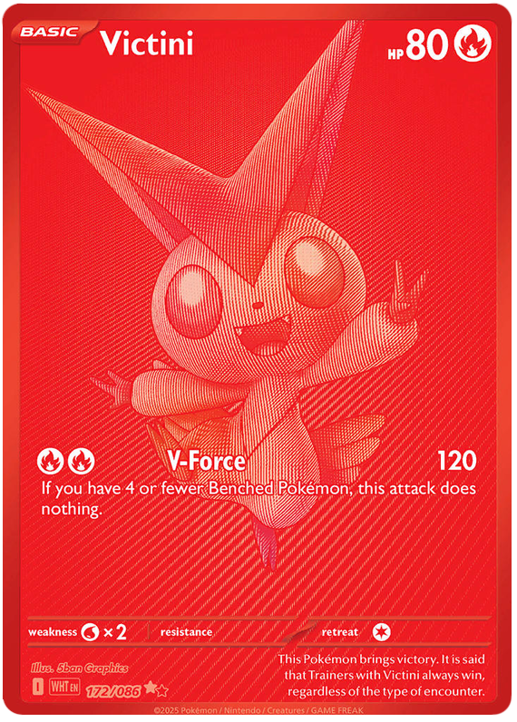 Victini 172/086 White Flare Pokémon card | Pokebundles Ireland