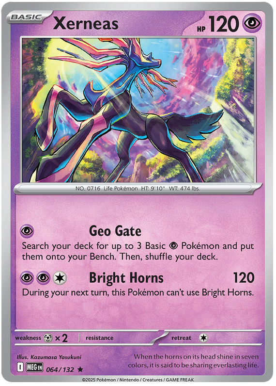 Pokemon TCG Xerneas 064/132 - Mega Evolution