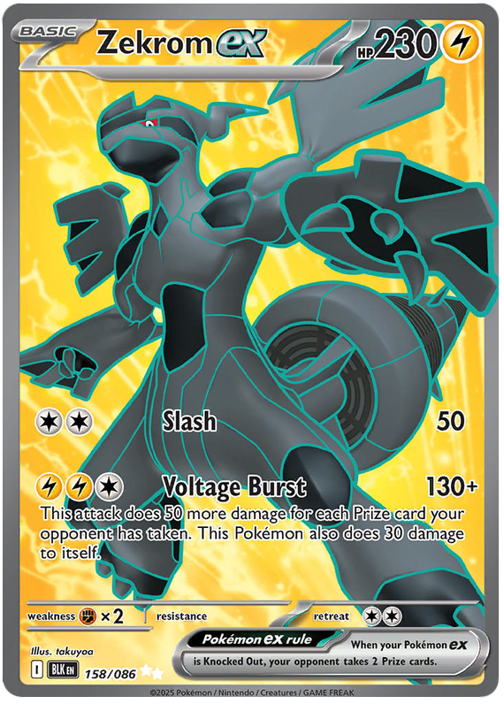 Zekrom EX 158/86 Black Bolt Pokémon card | Pokebundles Ireland