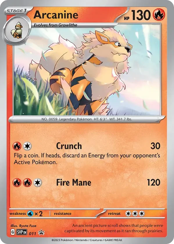 Arcanine 011 Scarlet &amp; Violet Promo