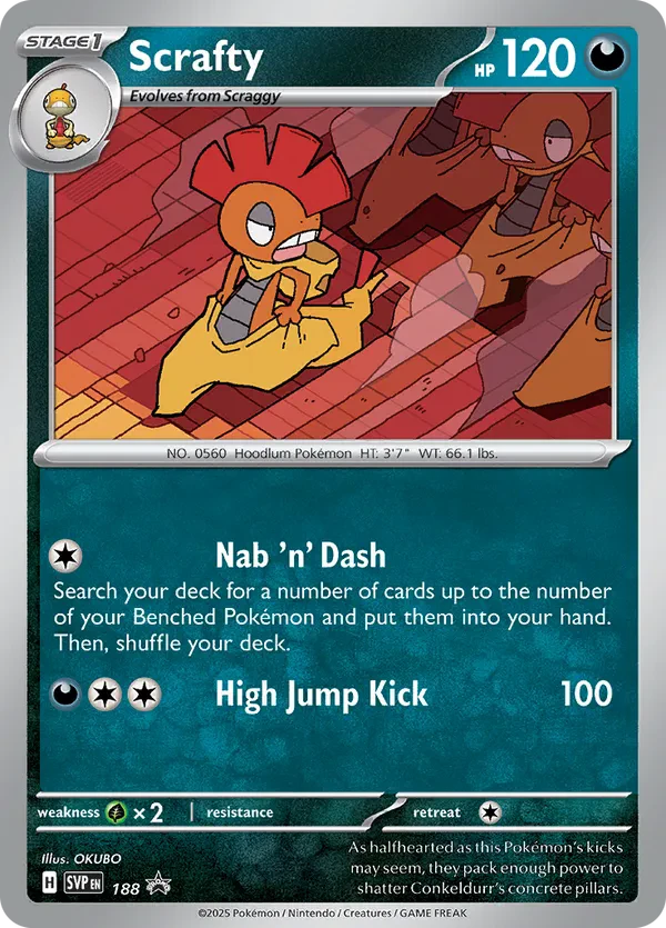 Scrafty 188 Scarlet & Violet Promo