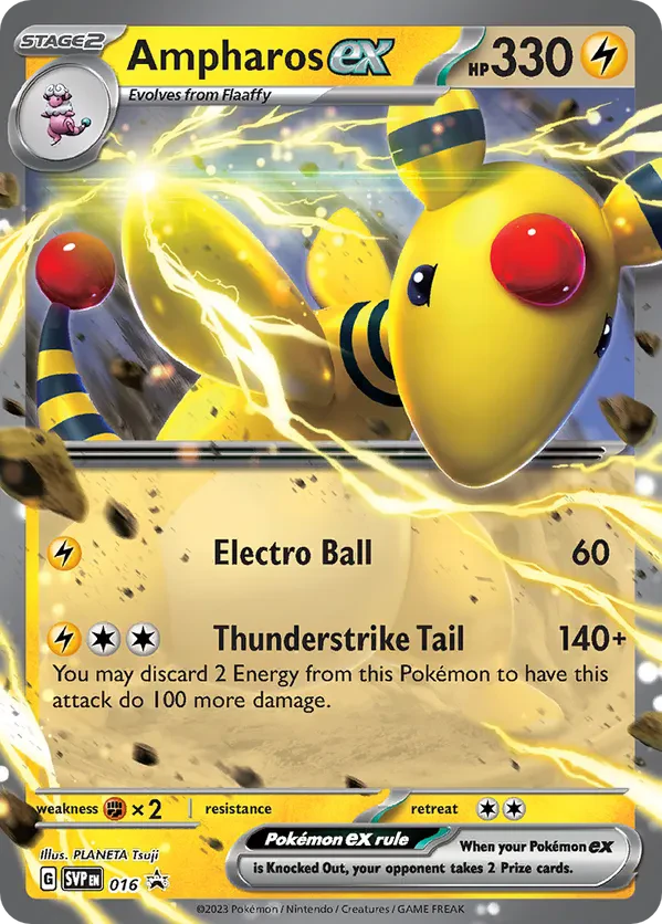 Ampharos ex 016 Scarlet & Violet Promo