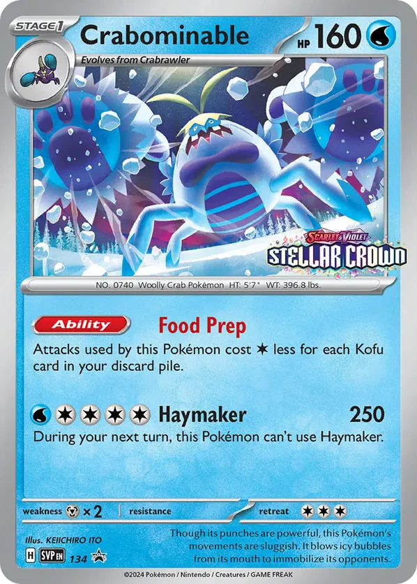 Crabominable 134 Scarlet & Violet Promo
