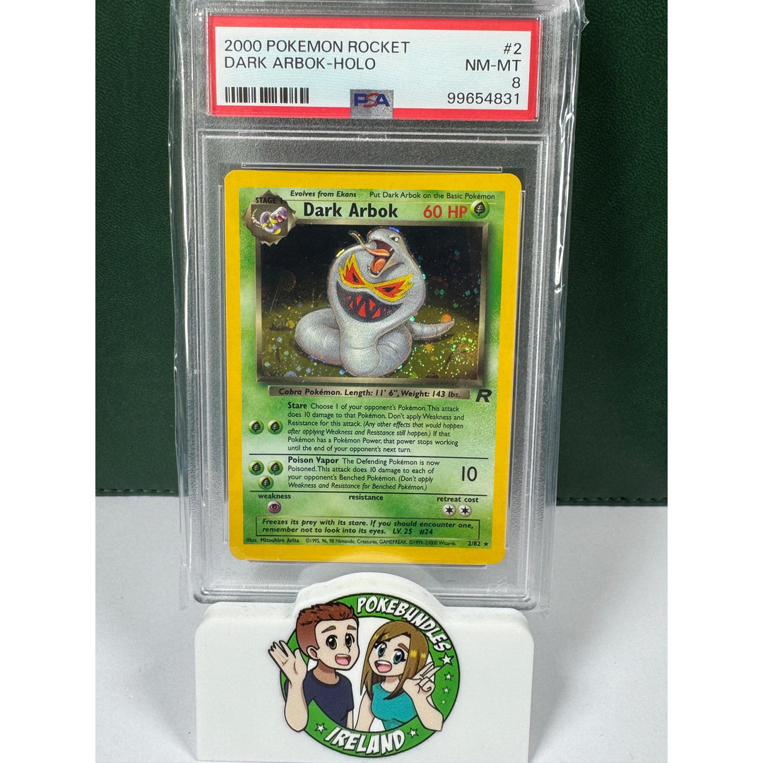 Buy Pokemon TCG Dark Arbok 2/82 PSA 8 Graded Card – | Pokémon TCG – Pokebundles Ireland