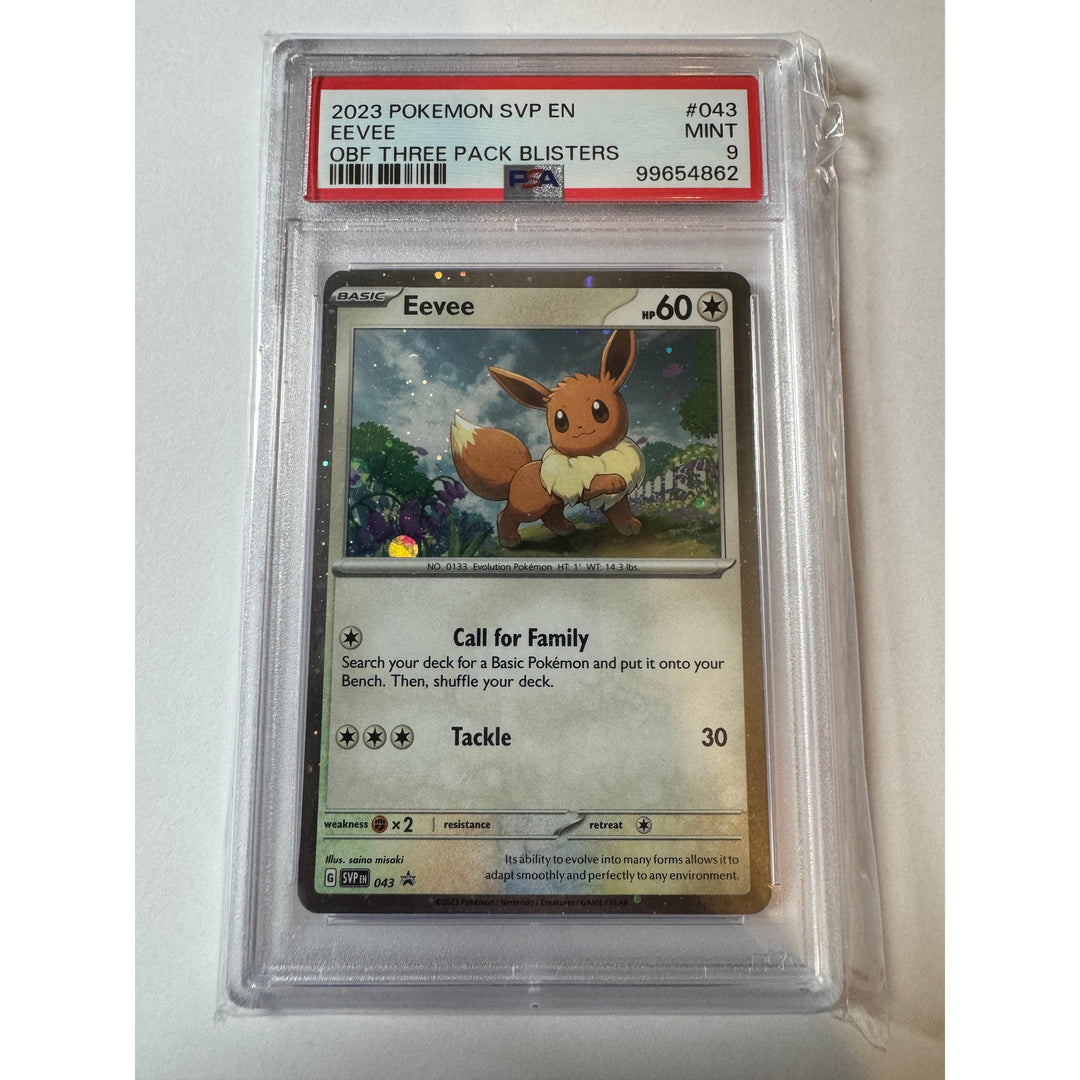 Buy Pokemon TCG Eevee SVP 043 PSA 9 Graded Card – | Pokémon TCG – Pokebundles Ireland