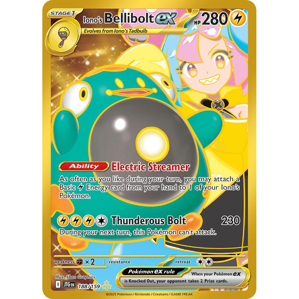 Buy Pokemon TCG Iono's Bellibolt EX 188/159 - Journey Together – Single Cards | Pokémon TCG – Pokebundles Ireland