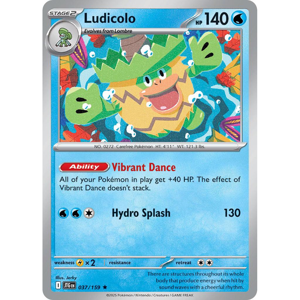 Buy Pokemon TCG Ludicolo 037/159 - Journey Together – Single Cards | Pokémon TCG – Pokebundles Ireland