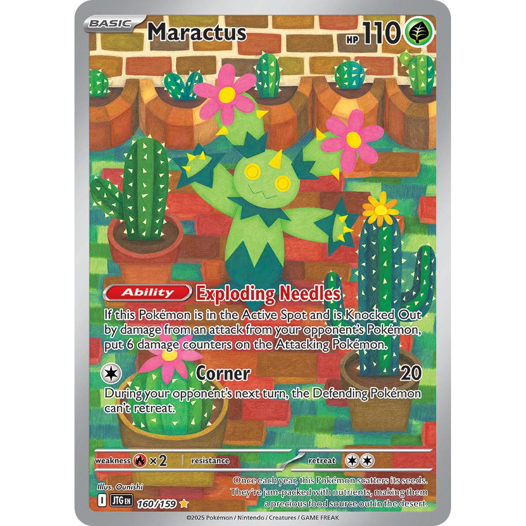 Buy Pokemon TCG Maractus 160/159- Journey Together – Single Cards | Pokémon TCG – Pokebundles Ireland