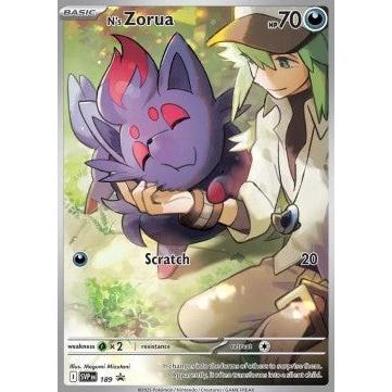 Buy Pokemon TCG N's Zorua SVP 189 - Journey Together – Single Cards | Pokémon TCG – Pokebundles Ireland