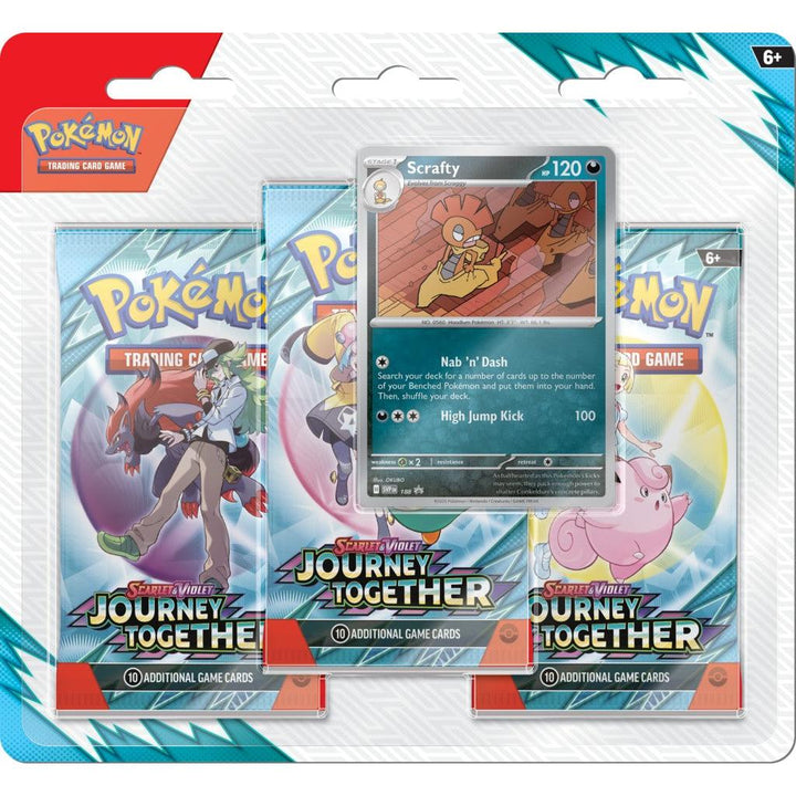 Buy Pokemon Trading Card Game Journey Together 3-pack blister – | Pokémon TCG – Pokebundles Ireland
