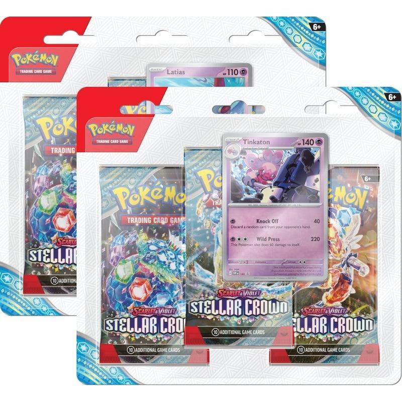 Buy Pokemon Trading Card Game Stellar Crown - 3 Pack Bundle – | Pokémon TCG – Pokebundles Ireland
