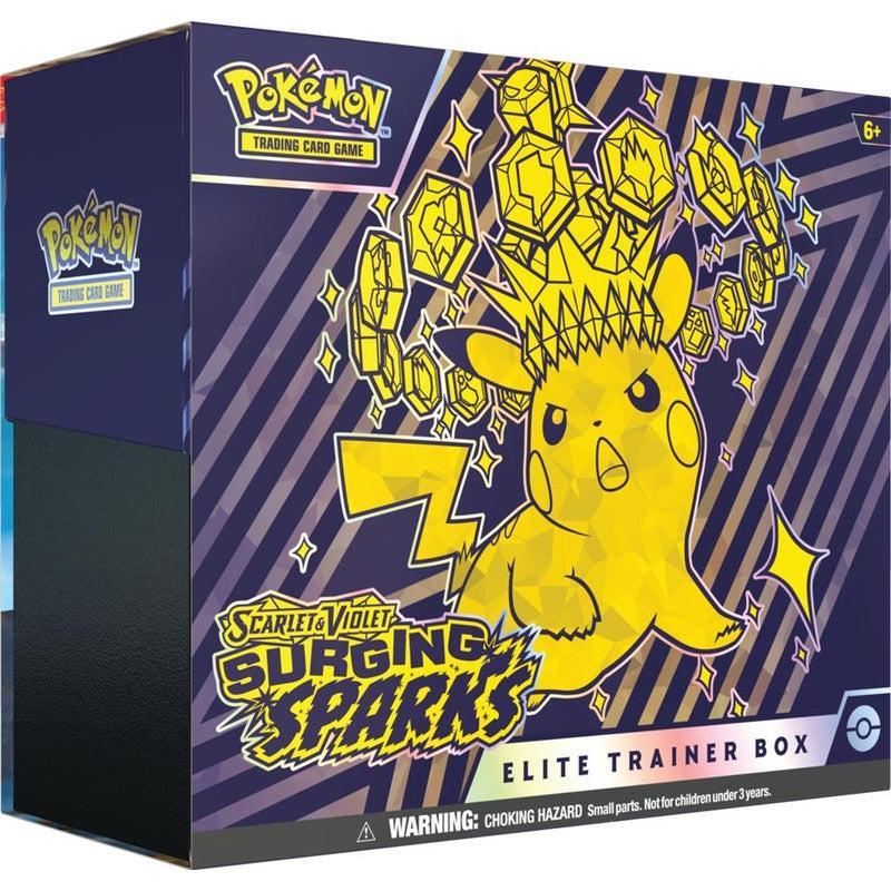 Buy Pokemon Trading Card Game Surging Sparks Elite Trainer Box – | Pokémon TCG – Pokebundles Ireland