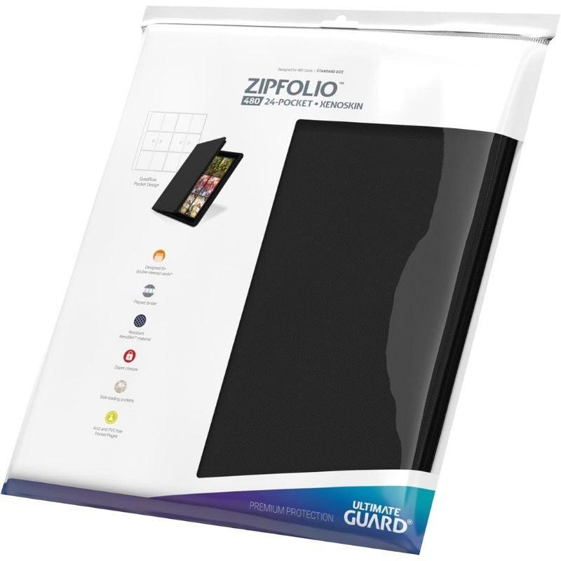 Buy Ultimate Guard Zipfolio 480 - 24-Pocket XenoSkin (Quadrow) - Black – | Pokémon TCG – Pokebundles Ireland