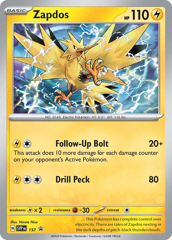Zapdos 157 Scarlet & Violet Promo