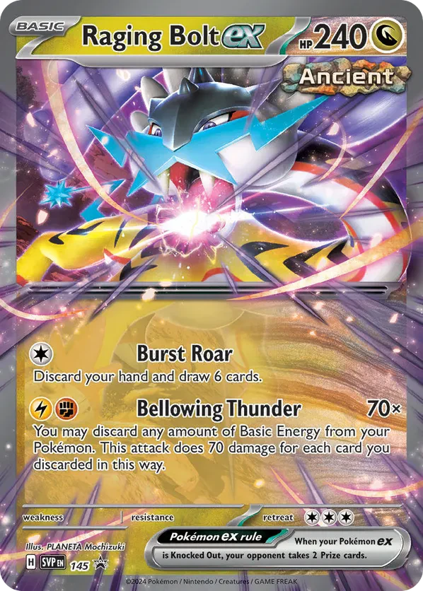 Raging Bolt ex 145 Scarlet &amp; Violet Promo