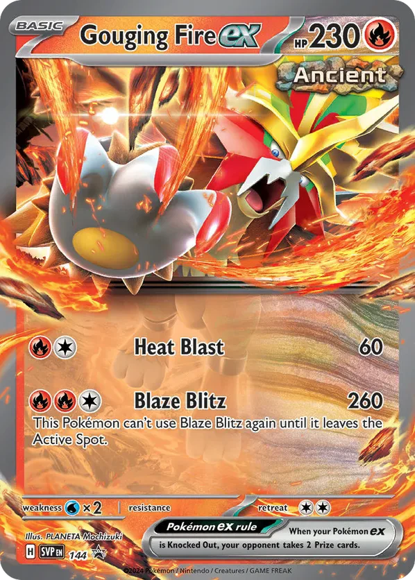 Gouging Fire ex 144 Scarlet & Violet Promo