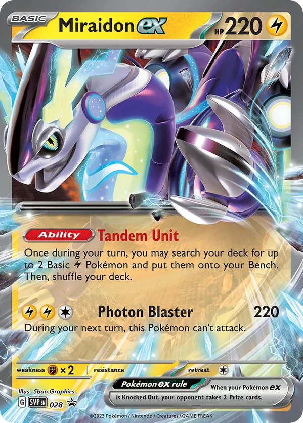 Miraidon ex 028 Scarlet &amp; Violet Promo