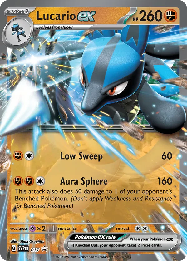 Lucario ex 017 Scarlet &amp; Violet Promo