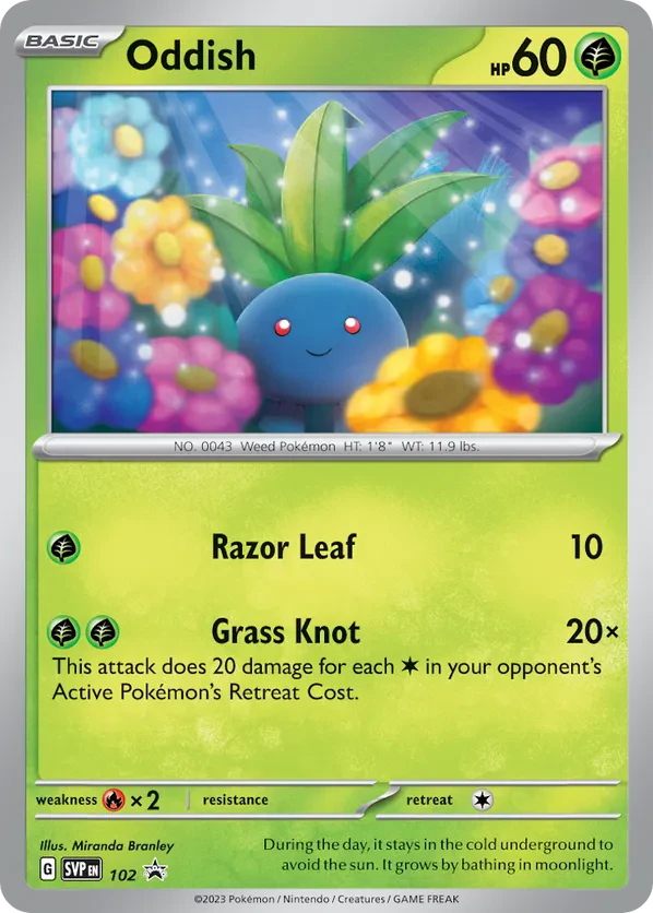 Oddish 102 Scarlet & Violet Promo