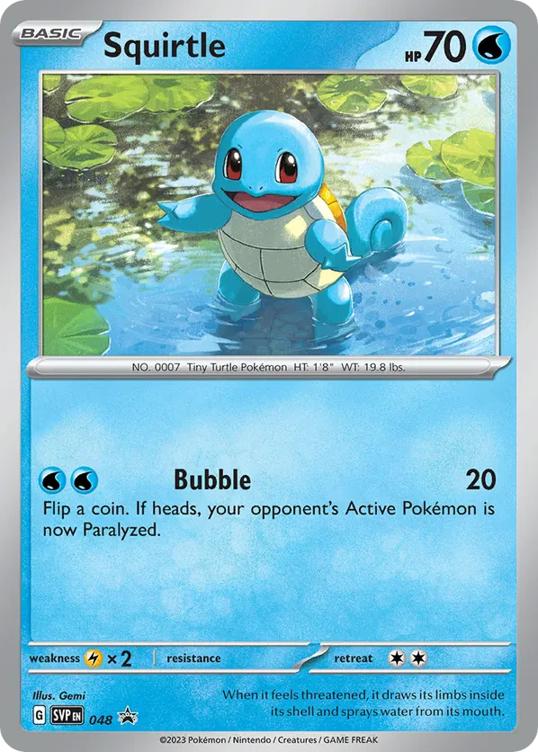 Squirtle 048 Scarlet & Violet Promo