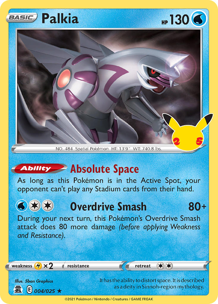 Pokemon TCG Palkia 004/025 - Celebrations