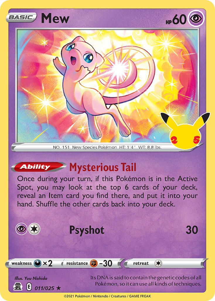 Pokemon TCG Mew 011/025 - Celebrations