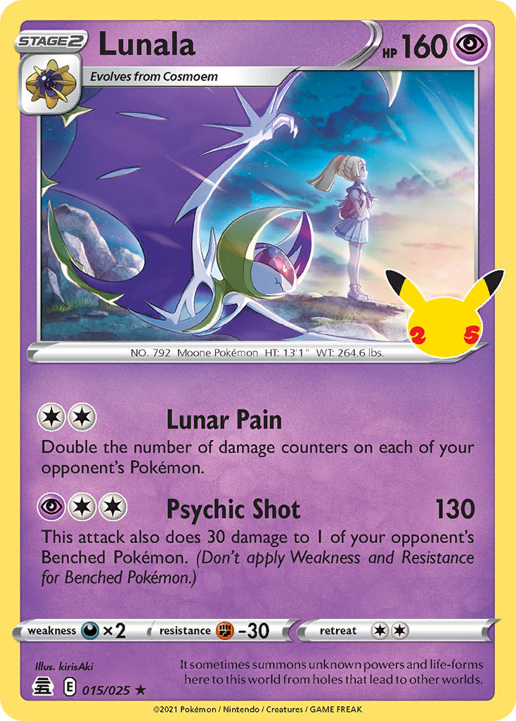 Pokemon TCG Lunala 015/025 - Celebrations