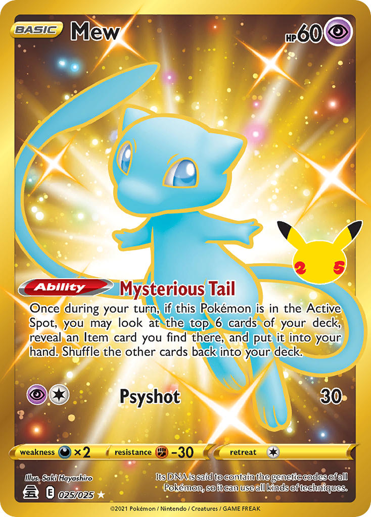 Pokemon TCG Mew 025/025 - Celebrations