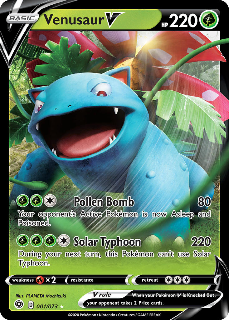 Pokemon TCG Venusaur V 001/073 - Champion's Path