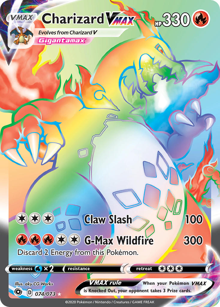 Pokemon TCG Charizard VMAX 074/073 - Champion's Path