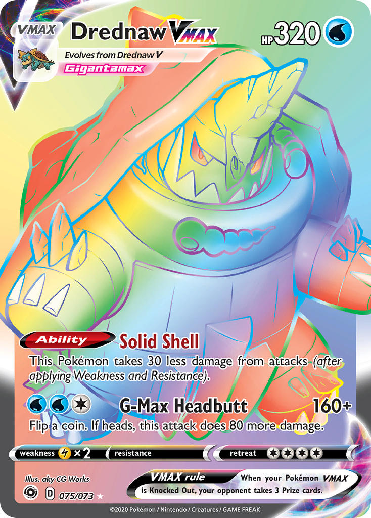 Pokemon TCG Drednaw VMAX 075/073 - Champion's Path