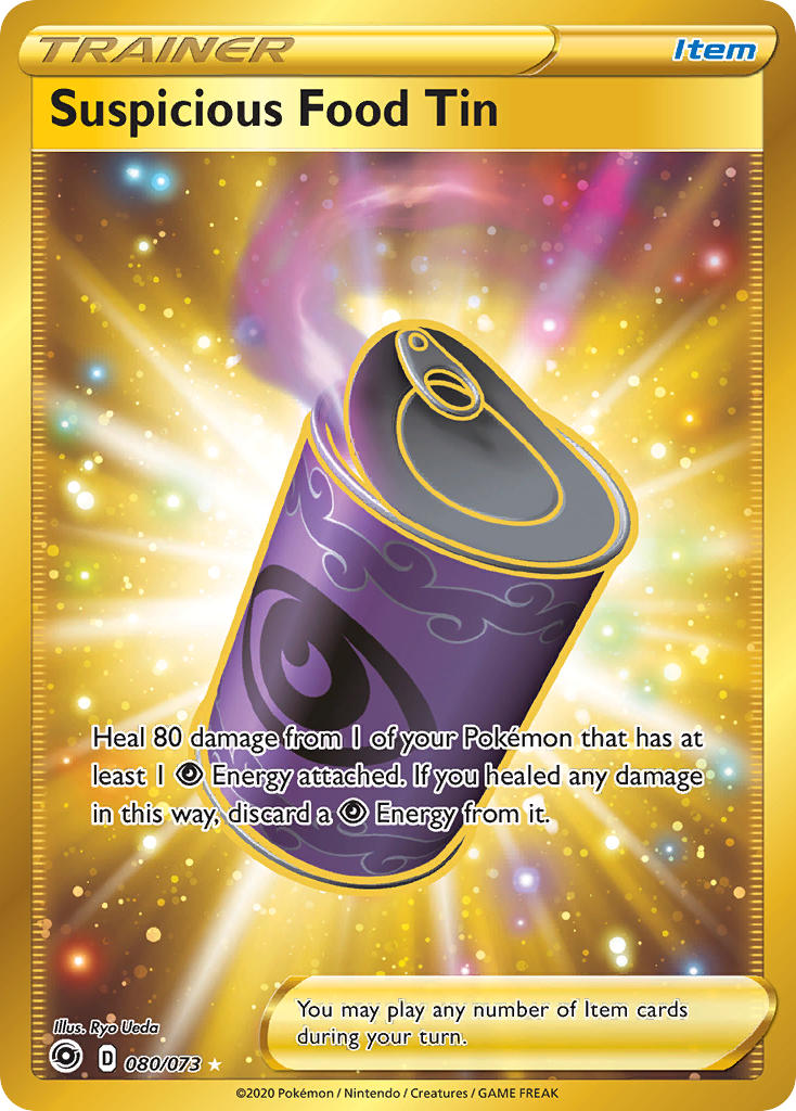 Pokemon TCG Suspicious Food Tin 080/073 - Champion's Path