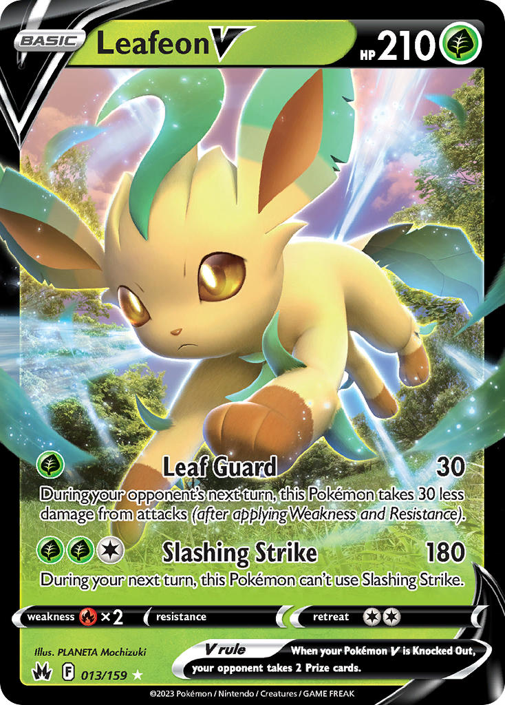 Pokemon TCG Leafeon V 013/159 - Crown Zenith