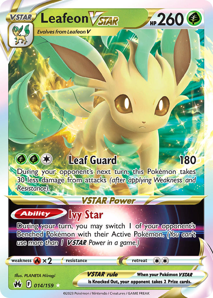 Pokemon TCG Leafeon VSTAR 014/159 - Crown Zenith