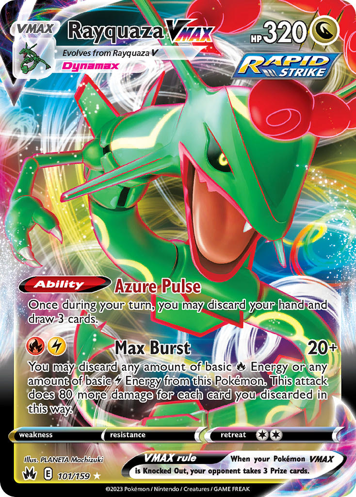 Pokemon TCG Rayquaza VMAX 101/159 - Crown Zenith