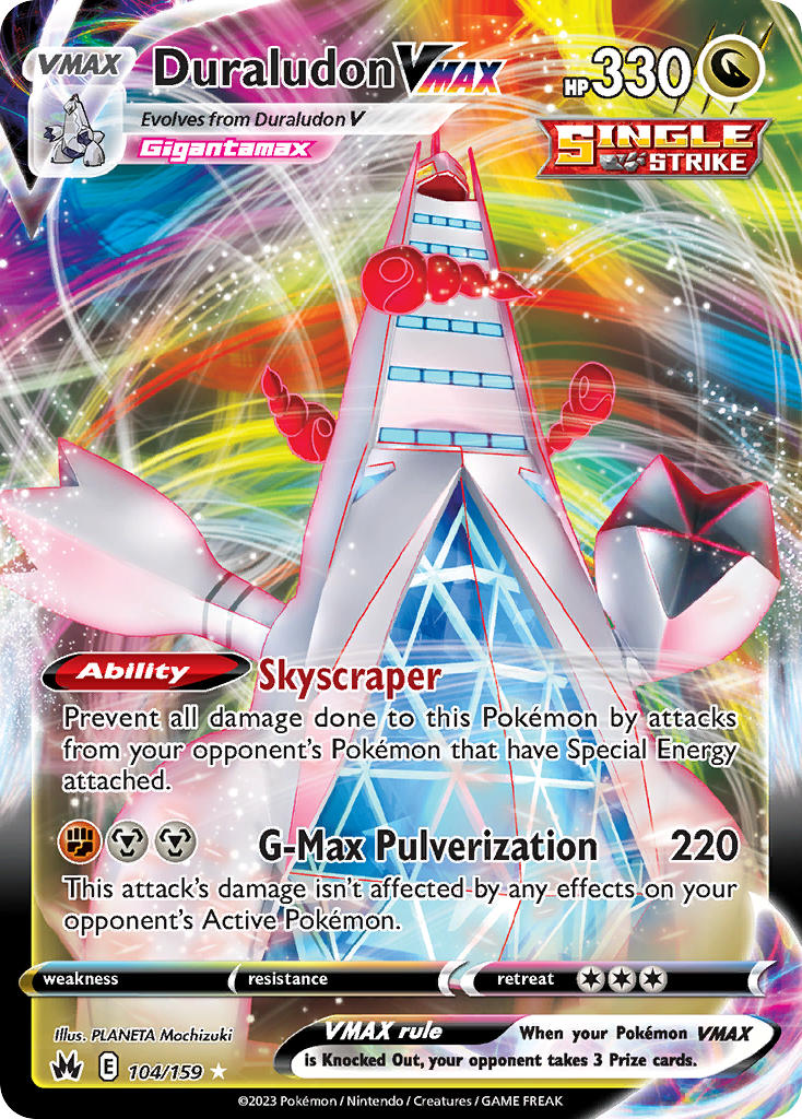 Pokemon TCG Duraludon VMAX 104/159 - Crown Zenith