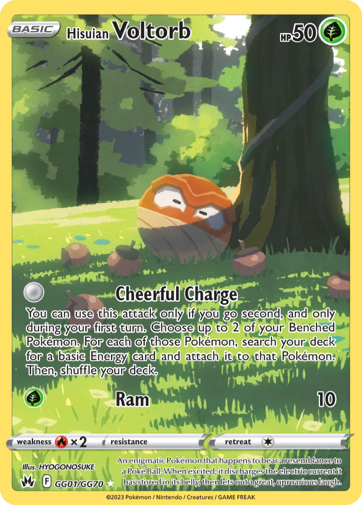 Pokemon TCG Hisuian Voltorb GG01/GG70 - Crown Zenith