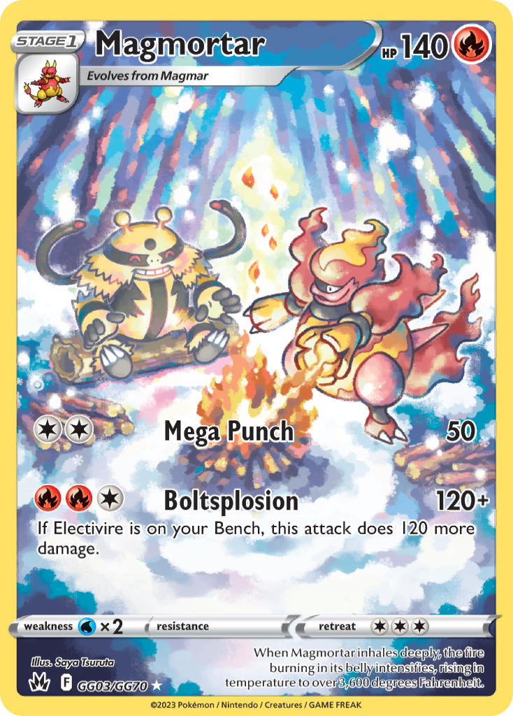 Pokemon TCG Magmortar GG03/GG70 - Crown Zenith