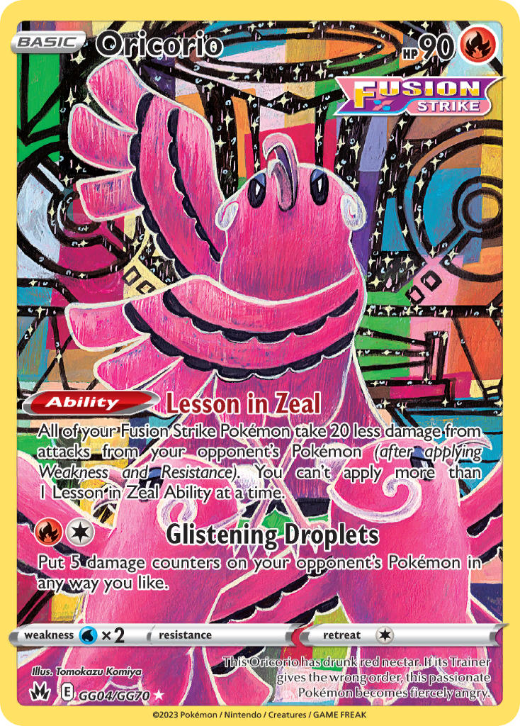 Pokemon TCG Oricorio GG04/GG70 - Crown Zenith
