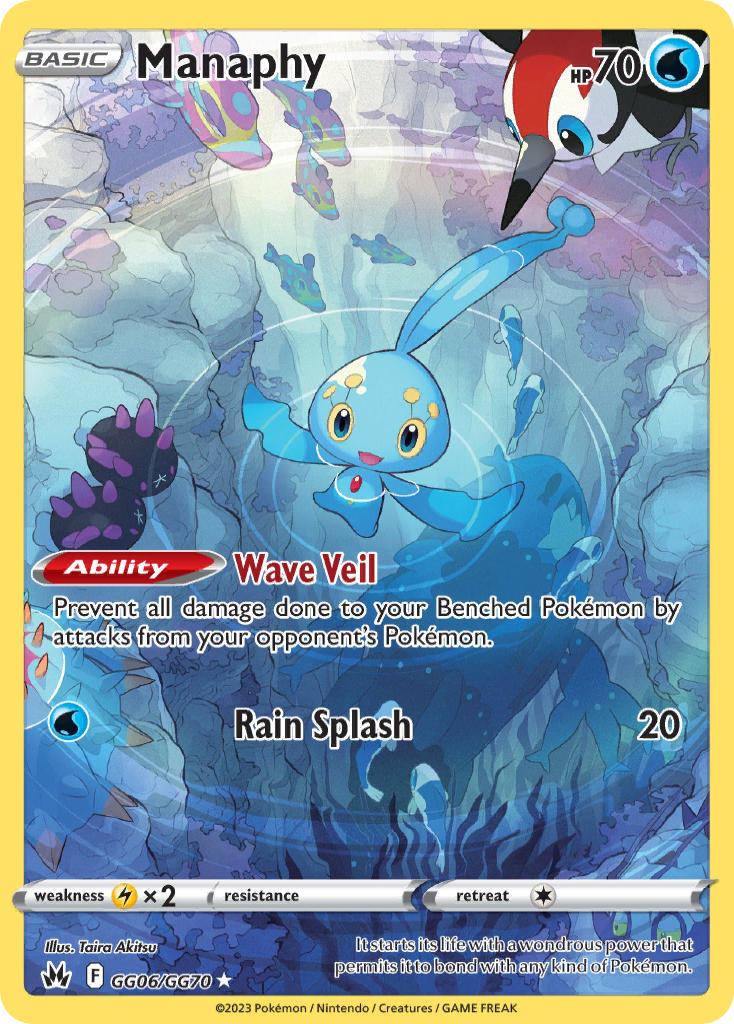 Pokemon TCG Manaphy GG06/GG70 - Crown Zenith