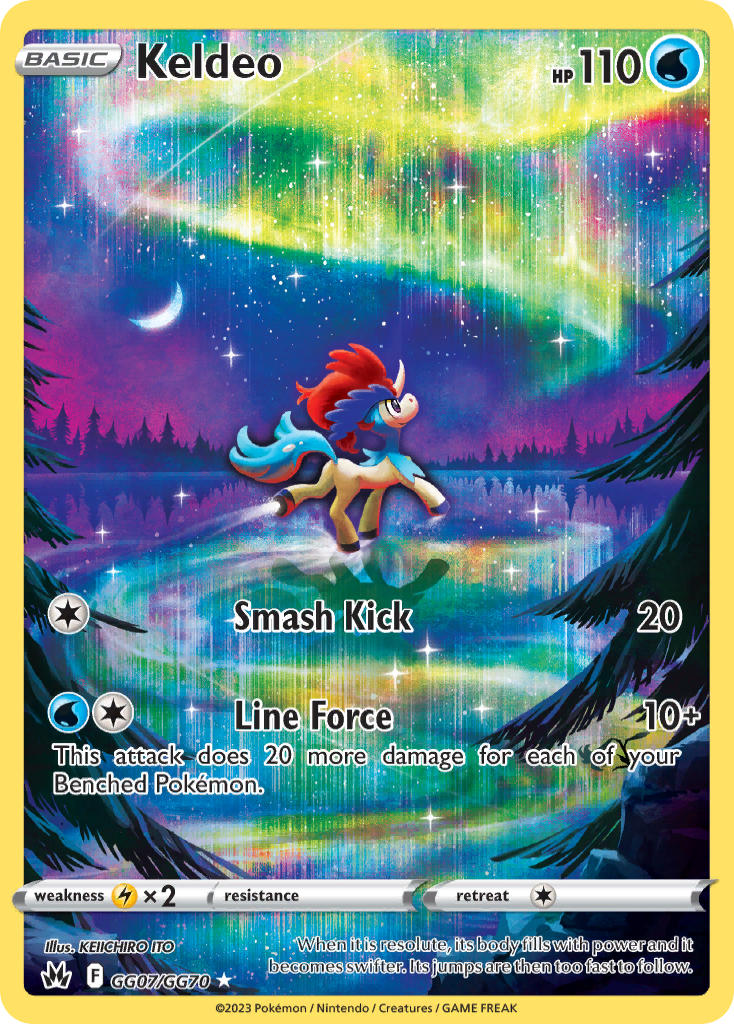 Pokemon TCG Keldeo GG07/GG70 - Crown Zenith