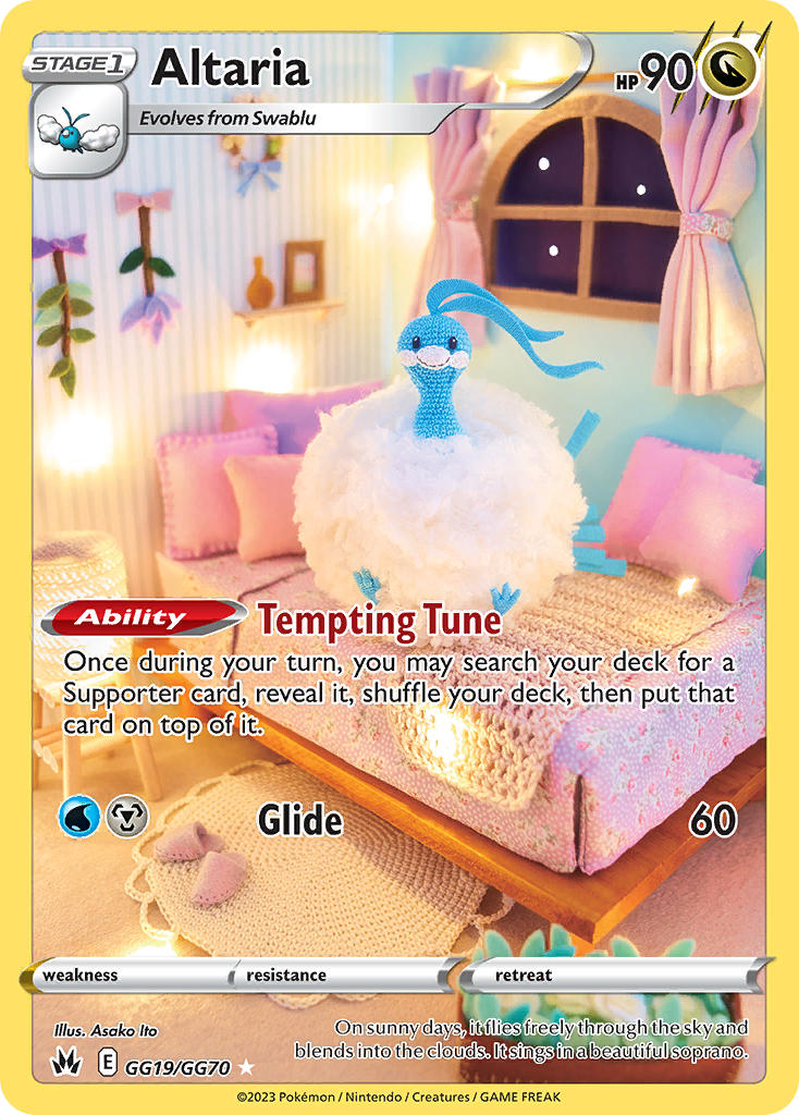 Pokemon TCG Altaria GG19/GG70 - Crown Zenith