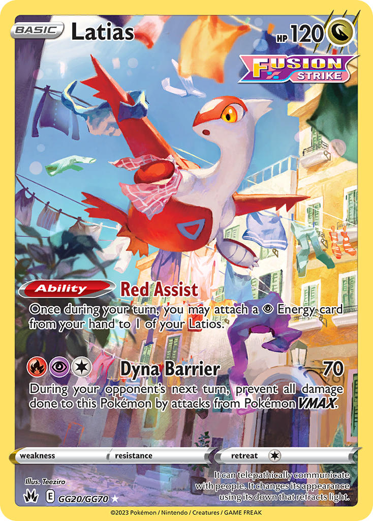Pokemon TCG Latias GG20/GG70 - Crown Zenith