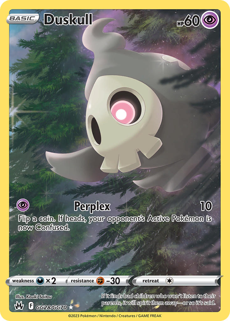 Pokemon TCG Duskull GG28/GG70 - Crown Zenith