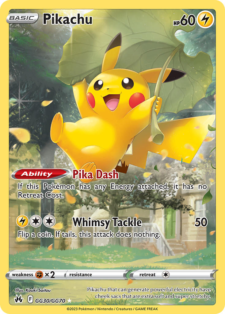 Pokemon TCG Pikachu GG30/GG70 - Crown Zenith
