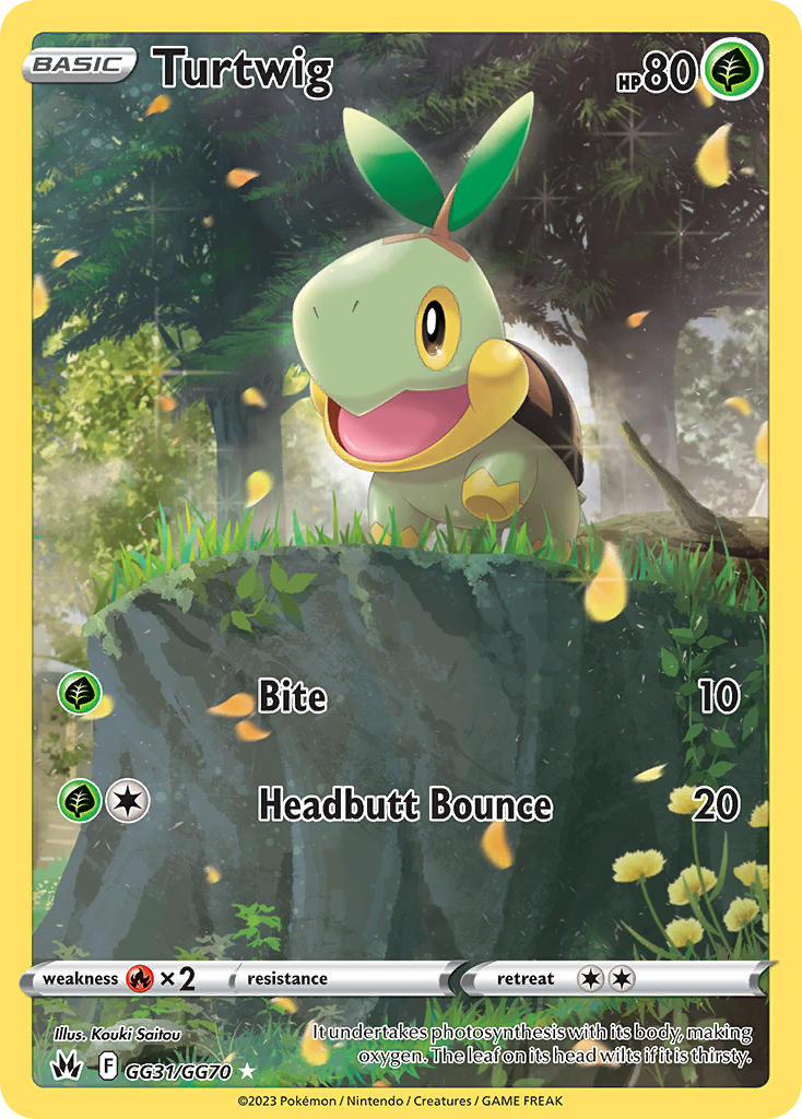 Pokemon TCG Turtwig GG31/GG70 - Crown Zenith