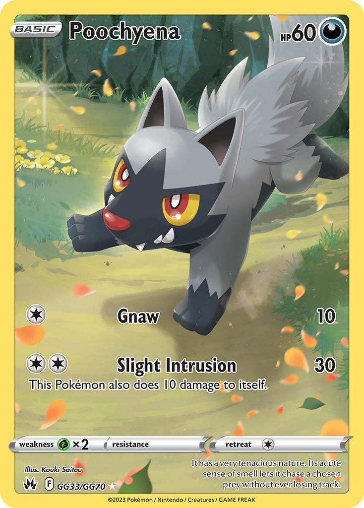 Pokemon TCG Poochyena GG33/GG70 - Crown Zenith