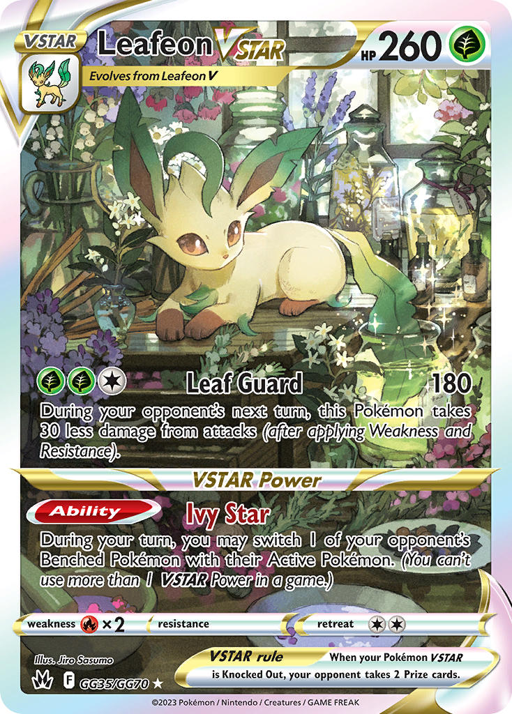 Pokemon TCG Leafeon VSTAR GG35/GG70 - Crown Zenith